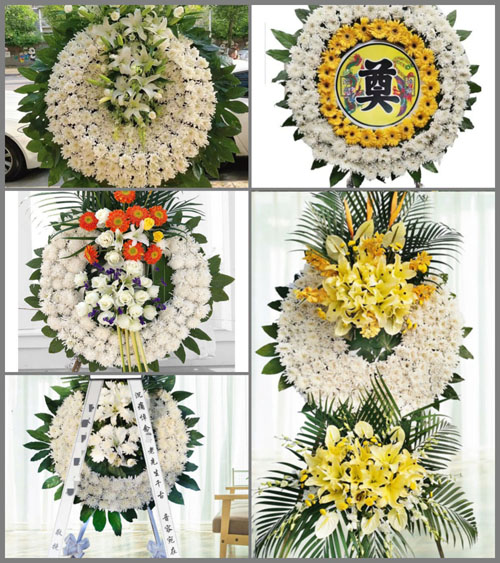 山东济宁汶上县康驿镇陈街村花圈速递